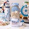 Summer Gnomes Decorations for Home,Beach Gnome Plush Ocean Theme Decoration Gifts for Women, Gnomes Tiered Tray Decor Summer Beach Elf Ornaments Birthday Decorations(White)